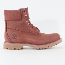 Womens Timberland 6 Inch Premium A1K30 Burgundy Leather Waterproof Casual Boots