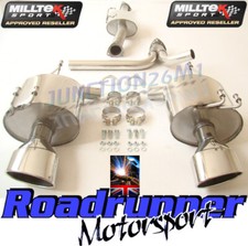 Milltek Honda S2000 2.0 & 2.2 AP2 Cat Back Exhaust System Polish Ovals SSXHO205