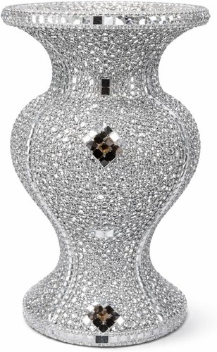 Silver ceramic glitter - silver,