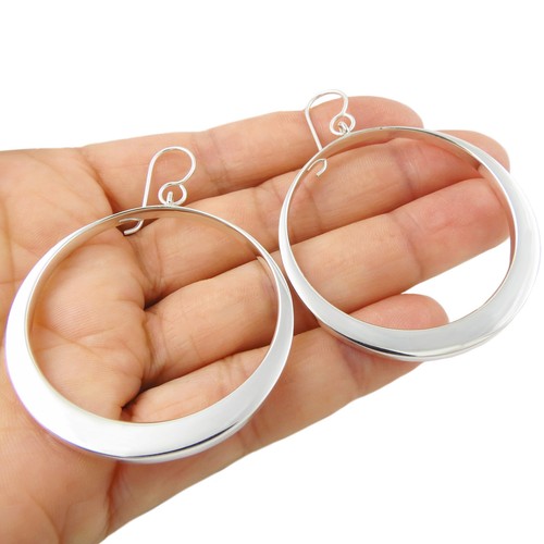 Large hoop earrings 925 - hoop,