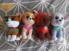 Paw Patrol TY Beanie Boos Tracker Skye Everest & Zuma Plush Soft Toys Spinmaster