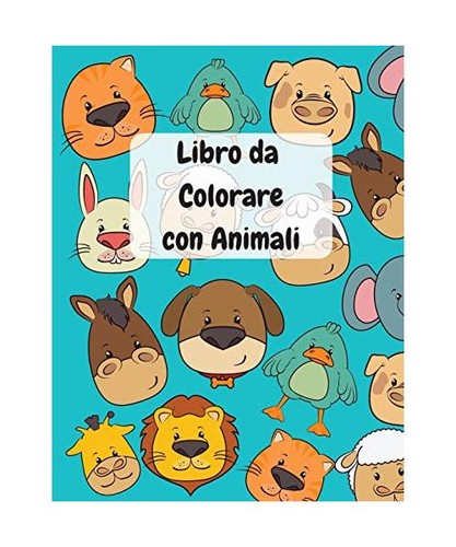 Libro colorare con - colorare, animali