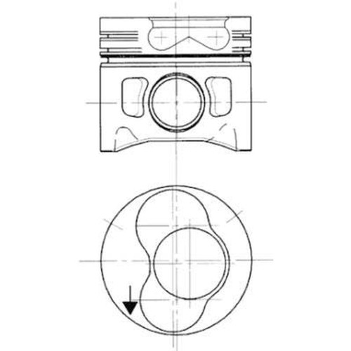 Piston fits vw - 1x,