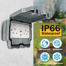 Weatherproof Outdoor Plug 13A