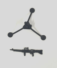 Vintage Galoob A-Team - 1983 - Parts - Rifle and Machine Gun Tripod