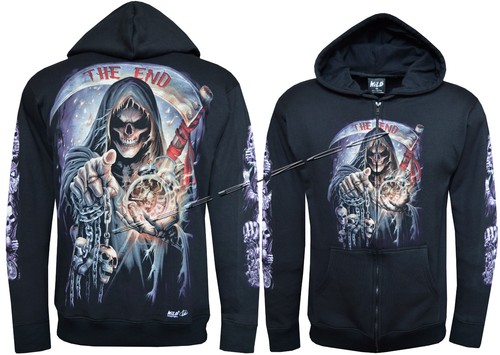 Zip hoodie grim reaper the - grim,