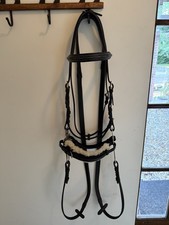 Sederholm Dyon Collection Hackamore Black Bridle Size Full with Reins
