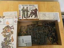 JOB LOT OF VARIUOS VINTAGE TAMIYA 1/35 SCALE MILITARY FIGURES,PARTS & EQUIPMENT