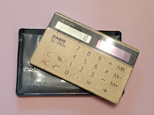 Collectible Vintage Pocket Calculator Casio SL- 760 / Wallet / Card Case (1013)