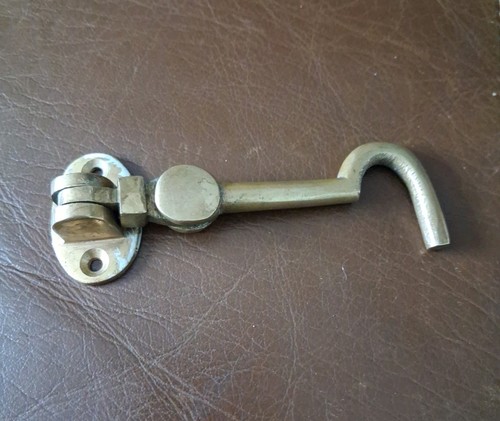 Vintage solid brass door latch - vintage,