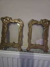 Art Nouveau Pair Of Brass