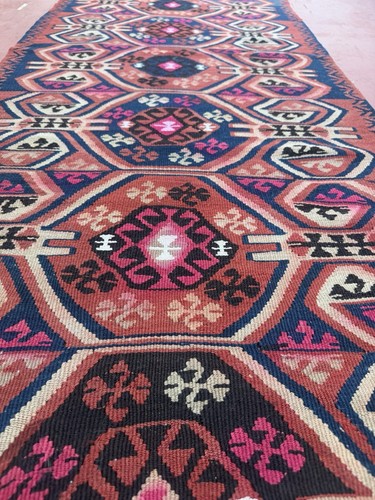 Turkish kilim runner - turkish, runner(1612)