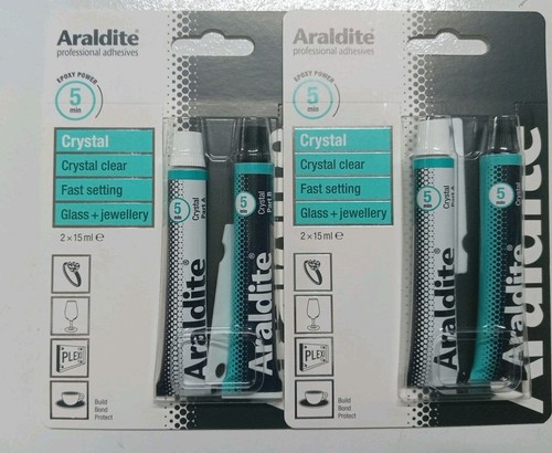 Araldite crystal tube 2 x - 2,