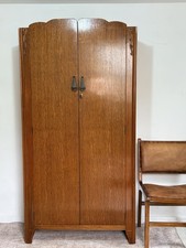 Vintage wardrobe armoire - wardrobe,