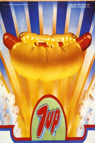 7up vintage poster - 7up,