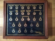 Antique Servants Bell Box Indicator Board 27 Rooms