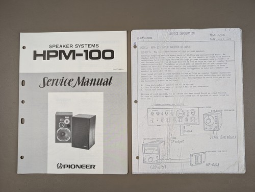 Pioneer hpm 100 - hpm-100, speaker