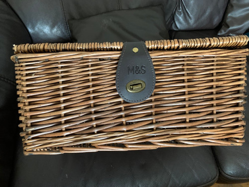 Wicker storage basket - m&s, /