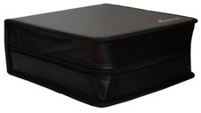 1 Mediarange 300 Black Storage CD DVD discs Zip wallet synthetic leather Box94