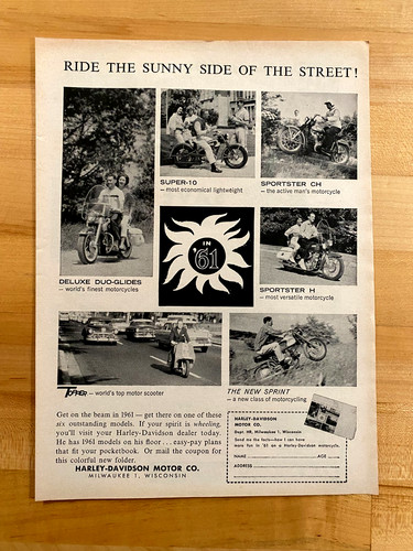 1960 print 1961 harley - 1960,