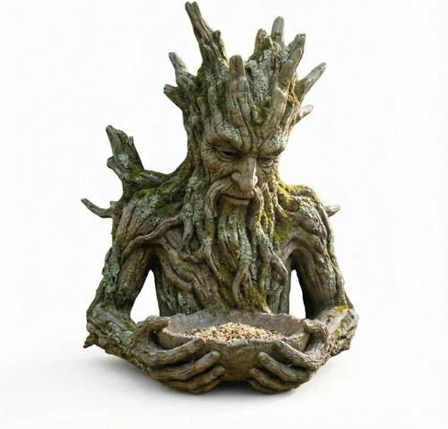 Green man bird feeder - man,