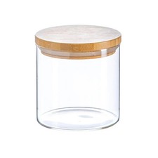 Clear Glass Cylinder Storage