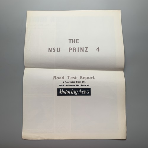 Nsu prinz 1962 motoring - prinz,