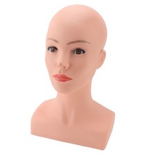 Female Bald Mannequin Head