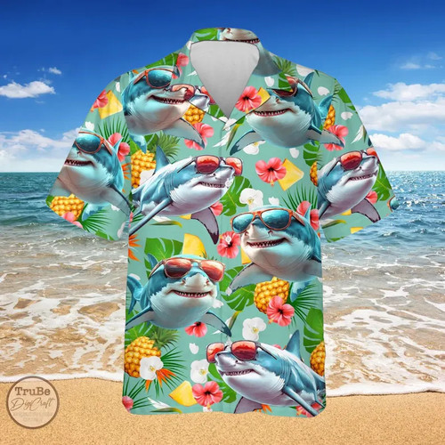 Tropical shark summer hawaiian - tropical,