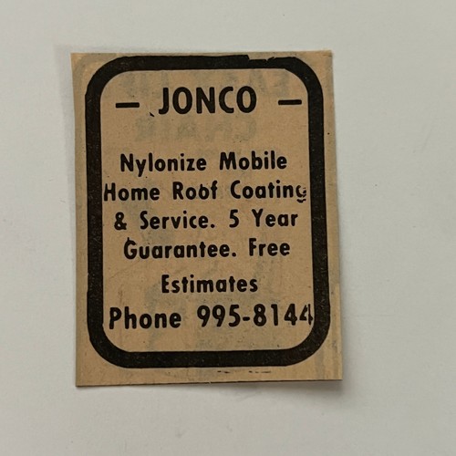 Jonco nylonize mobile home - jonco,
