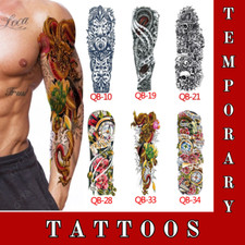 Large Temporary Tattoo Sleeve