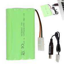 9.6V 2400mAh Ni-MH Battery With USB Charging Cable For RC Car Truck Boat Models