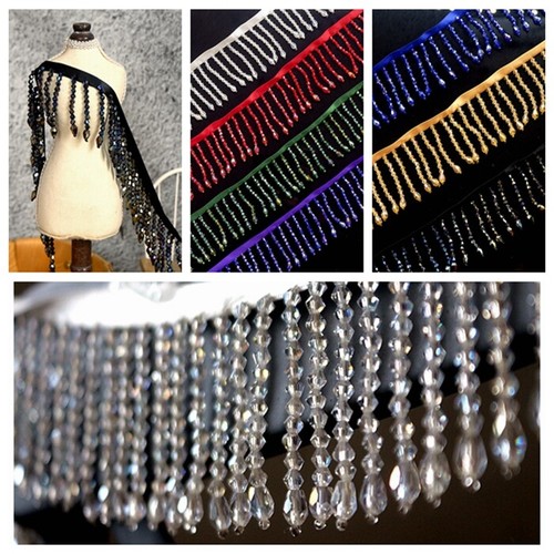 Acrylic crystal beaded - crystal,