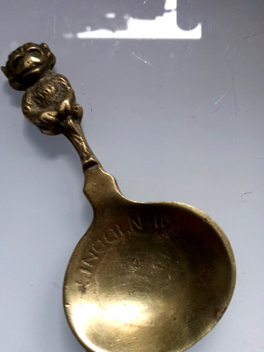 Lincoln imp antique brass tea - lincoln,