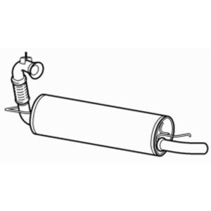 Quality rear exhaust silencer - quality,