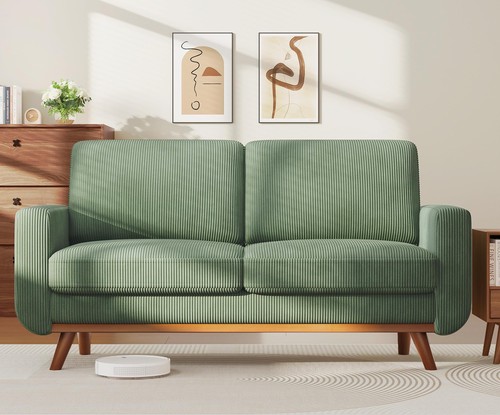 172cm loveseat sofa green - loveseat,