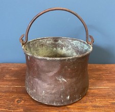 antique copper cauldron