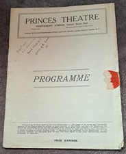 1924 D`Oyly Carte programme Gilbert & Sullivan Yeomen Princes Theatre London