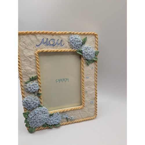 Vtg mom floral photo frame - mom,
