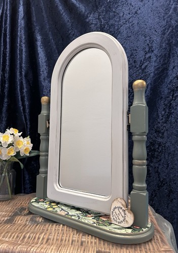 Arched tabletop vanity mirror - tabletop,