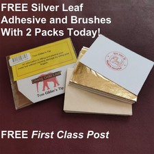 100 Gold Leaf Sheets 24K Gold Colour Art Crafts Design Gilding Framing