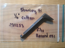 Vintage Stanley 71 Router Plane 1/4" Cutter Woodworking Hand Tools Record 071