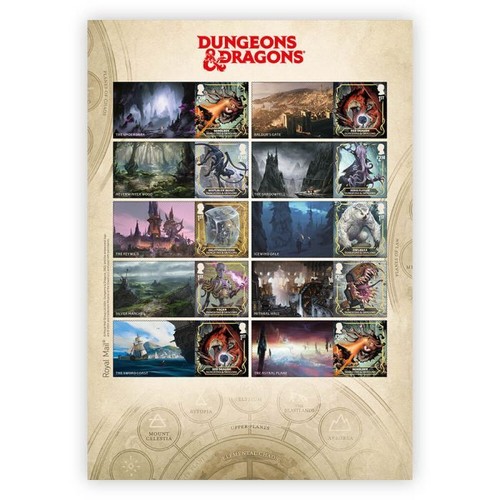 Dungeons dragons stamps - dungeons, &