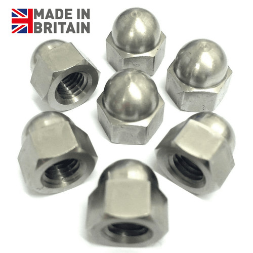 7mm metric dome nuts - metric,