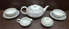 German Furstenberg porcelain tea set for 2 teapot cups