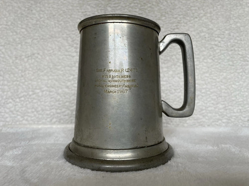 English pewter tankard - pewter,