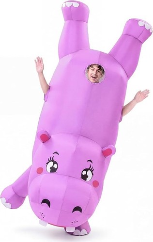 Inflatable hippo costume adult - inflatable,