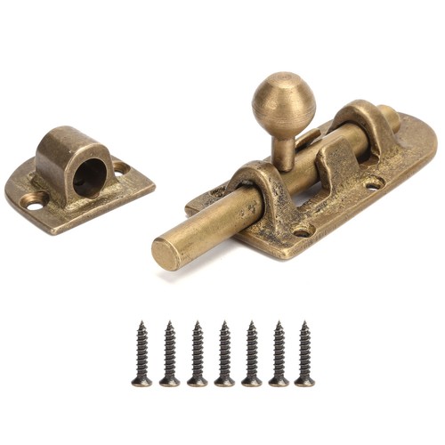 Vintage brass door latch - door,