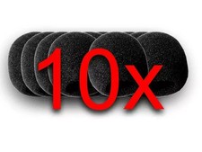 10x Black 8mm Lavalier Cover Mic Shield Microphone Windshield Mic Pop Filter