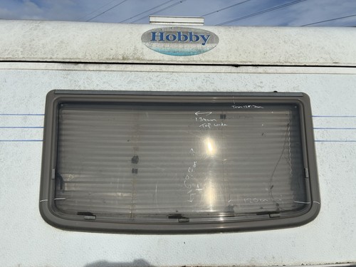 Hobby front caravan window - front,